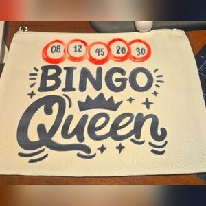 Bingo Queen Canvas Pouch